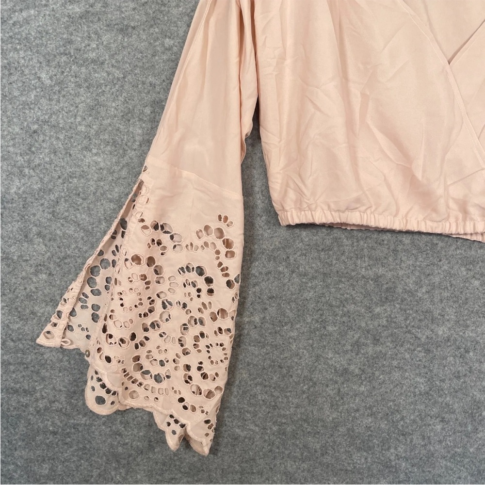 WINSTON WHITE 2 Piece Set Size M/L Womens Pink Shorts & Top Eyelet Summer - Picture 5 of 15